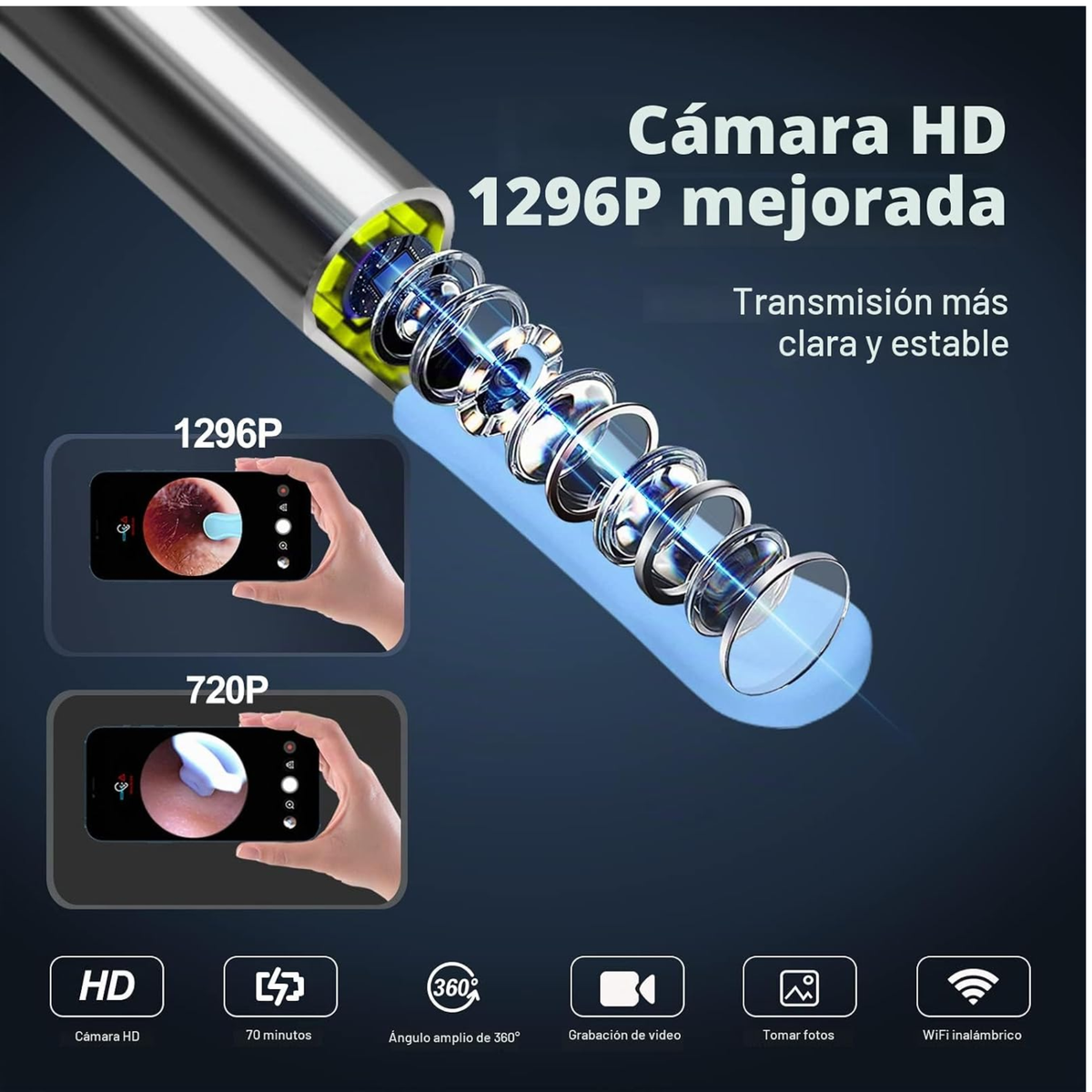 Ear Cleaner Limpiador De Oídos Con Cámara